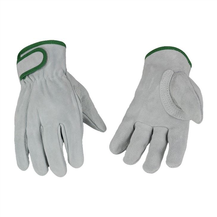 Hot Selling Industrial Safety Hand Protective Car Driving Construction Work Leather Gloves